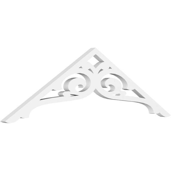 Ekena Millwork Pitch Bordeaux Architectural Grade PVC Gable Pediment, 36"W x 10 1/2"H x 1"P (7/12) GPP036X011X100BOR - main